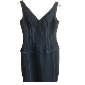 David Meister denim lined dress - size 2